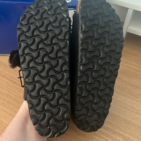 Birkenstock Arizona Sherling in Black Size 37 - Picture 10 of 11